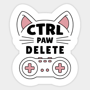 CTRL PAW DEL Sticker